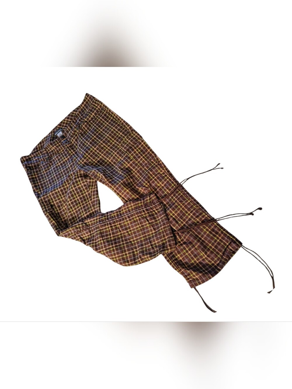 Wet Seal Brown Plaid Pants